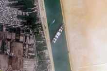 By Contains modified Copernicus Sentinel data [2021], processed by Pierre Markuse - Container Ship 'Ever Given' stuck in the Suez Canal, Egypt - March 24th, 2021, CC BY 2.0, 