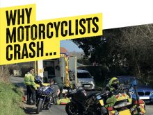 "Why Motorcyclists Crash" poster. - Devitt